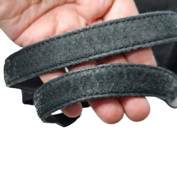 Cole Haan Women's Black Shoulder Bag Shiny Snake Skin Drawstring - Picture 8 of 16